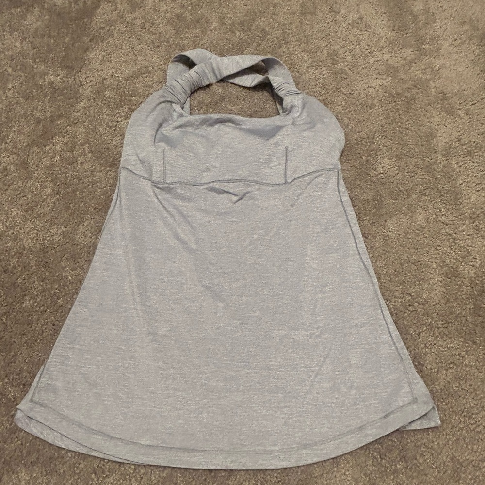 🎁Silver Lululemon tank sz:4